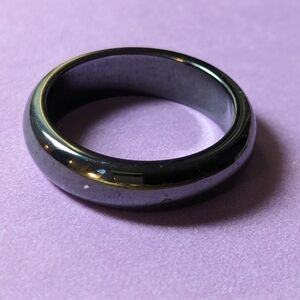 🩶 Ring size 10 blackspinel or jadeite black unisex